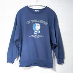 ドラえもん プリント スウェット Mサイズ ダークブルー