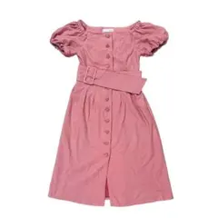 リリーブラウン　前ボタン　オフショルワンピース　オレンジ　ベルト付き　Ｆサイズ