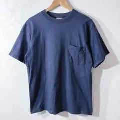 Goodwear Tシャツ　半袖　カットソー　ネイビー　メンズM USA製　古着
