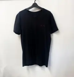 ARMANI Vネック Tシャツ TEE アルマーニ ブラック 黒 M