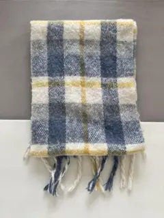 INGNI 水色と白のチェック柄マフラー - メルカリ