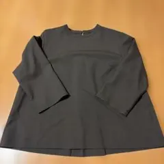 STAMP AND DIARY ダークグレー 五分袖シャツ