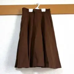 ❤︎美品❤︎ ブラウン フレアスカート ひざ丈