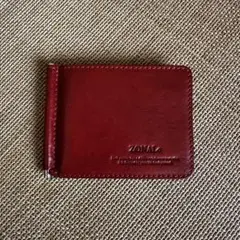 ZONALe ゾナール マネークリップ 財布 カード入れ オレンジ メンズ