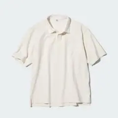 ユニクロ UNIQLO ラガーポロシャツ 半袖 オフホワイト XL ユニセックス