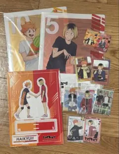 ハイキュー!! 日向翔陽 孤爪研磨 アクスタクリアファイル カードセット