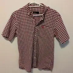 美品　フレッドペリー　マドラスチェックシャツ