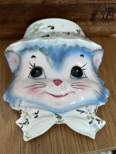 ヴィンテージ レトロ 猫 レフトン シュガーポット - メルカリ