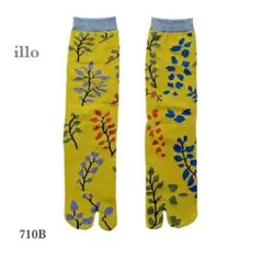 靴下　足袋ソックス　SOU・SOU ソウソウ　ボタニカル　マスタードカラー