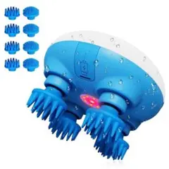 ヘッドスパ 電動頭皮ブラシ IP67防塵防水　皮膚ケア　コードレス スカルプケア