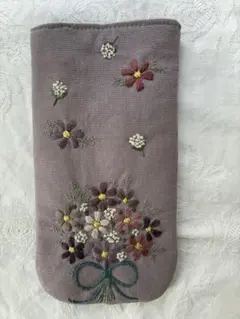 可愛いお花のメガネケース