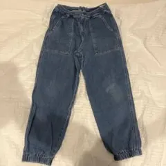 ユニクロ キッズ デニムベイカージョガー パンツ 160センチ