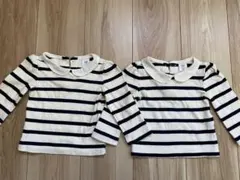 ★baby GAP ストライプ柄 トップス　双子80★