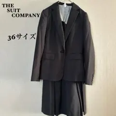 【美品】スーツカンパニー　スカートセットアップ　レディーススーツ 黒