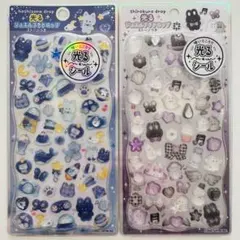 正規品 光る ジュエルプチドロップ ストーンつき 2枚セット Ａ