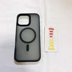 TORRAS iPhone16ProMax ケース 半透明ブラック マグネット