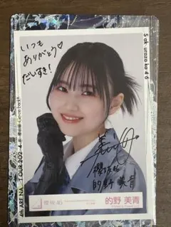 的野美青直筆サイン入り生写真(あん様専用)