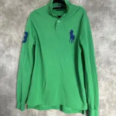 値下げ‼️Polo by Ralph Lauren グリーン長袖ポロシャツ