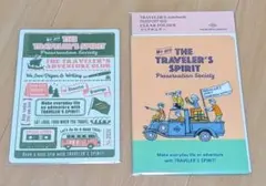 トラベラーズノート　パスポートサイズ用　2026年クリアホルダー＆下敷き