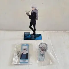 五条悟 アクリルスタンド キーホルダー 呪術廻戦カフェ まるくじ 和装スタイル