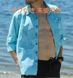 [GOTCHA] ハイブリッド UVカット ドライ ハイビスカス 総柄 シャツのサムネイル