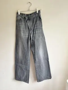 Ungrid リメイクデザインデニム　パンツ グレーのサムネイル
