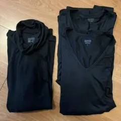 UNIQLO 極暖1枚+通常2枚 ヒートテック 3枚セット 黒 L