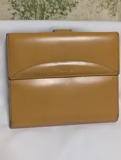 LOEWE イエローレザー二つ折り財布