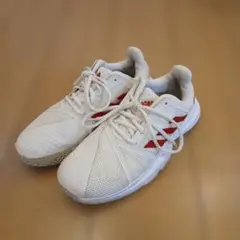 adidas テニスシューズ レディース　24センチ　オムニクレー