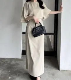 アパルトモン【GREY CHORD】Maxi skirt シルバーグレー 1 - メルカリ