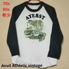 超希少 Anvil Athletic vintage ラグラン 七分袖 タイガー