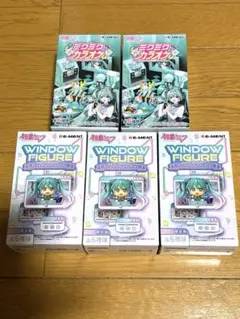 ミクミクカラオケ　リーメント　初音ミク　ウィンドウフィギュア　5個セット