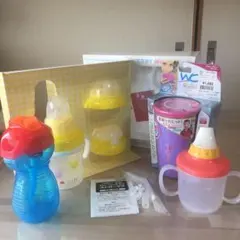 ミキハウスのベビーマグセット 溢れないコップ