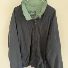 【Dockers】ジップアップ コットンジャケットブルゾン 刺繍ロゴゆるダボ