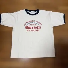 MONO-MART リンガーTシャツ ホワイト ネイビー Lサイズ