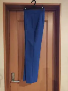 スリムフィットパンツ　青　ブルー