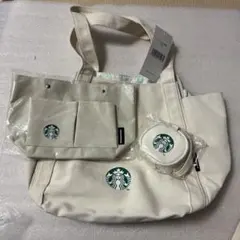 スターバックス 福袋 2025 トートバッグ リサイクルコットン　３点セット