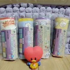 ⭕即購入　BT21 一番くじ　ペイントデザインタオル　4つセット　ハンドタオル