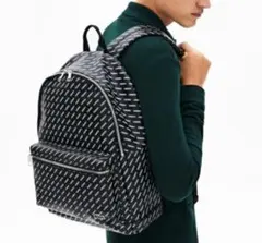 美品✨総柄デイパック LACOSTE ラコステ バッグ リュック ブラック 黒のサムネイル