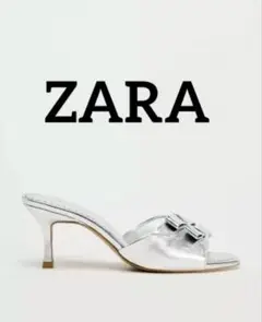 アッキー様専用　新品未使用　ZARA✳︎リボンハイヒールサンダル 36