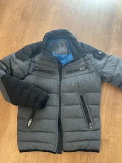 DIESEL☆グレーと黒のダウンジャケット☆美品のサムネイル