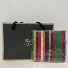 IL BISONTE (イルビゾンテ)ハンドタオル マルチカラー