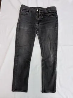 【無印良品】スリムフィット ダークグレー デニムパンツ