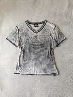 ハーレーダビッドソン半袖Tシャツ アメリカ製古着 グランジ 平成 Y2K
