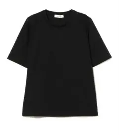 【美品】Demi-Luxe BEAMS スムース ハーフスリーブ Tシャツ黒のサムネイル