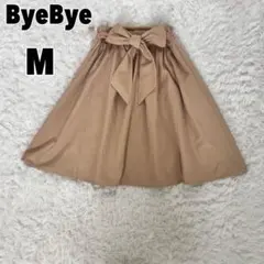 ♥ByeBye♥ バイバイ (M) ウエストリボン フレアスカート