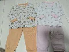 UNIQLO　長袖パジャマ　2着セット　90cm パジャマ上下セット
