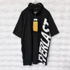 新品 エバーラスト 半袖 Tシャツ L ブラック ハーフジップ トレーニングのサムネイル