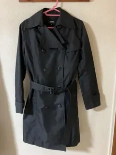 OZOC ブラック トレンチコート 36