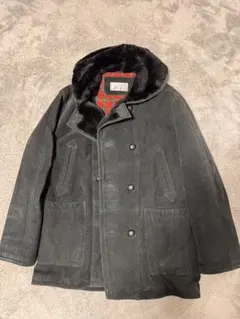 90's ピッグスキン レザージャケット Mサイズ 本革 BLACK ボア